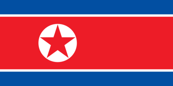 朝鮮民主主義人民共和国の国旗の画像